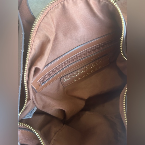 Sondra Robert’s New York Squared Vegan Leather Tote Shoulder Bag - Picture 5 of 7